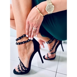 Sandaler på högklackat Noelle Black svart 1