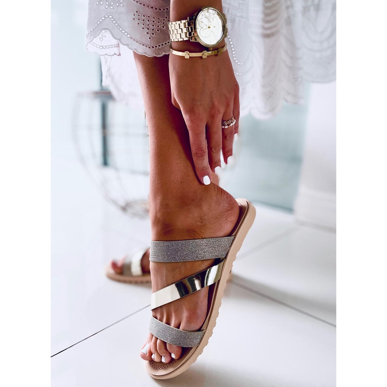 Diarra Oro tofflor för kvinnor gyllene 2