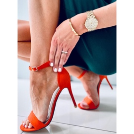 Sheila Orange sandaler med hög klack 2