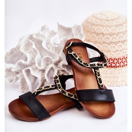 S.Barski Barnsandaler Med Spänne Svart Letto 2