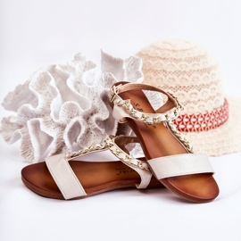 S.Barski Barnsandaler Med Spänne Beige Letto 2