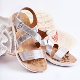 S.Barski Barnsandaler med kardborreband Silver Alise silver- silver- 1