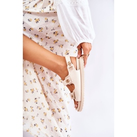 S.Barski Lädersandaler för kvinnor med beige Halis-dekoration 1