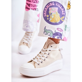 PJ1 High-top Sneakers dam Beige Carlyn 1
