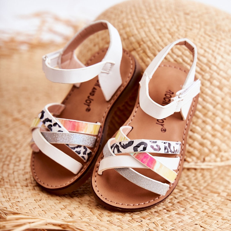 FR1 Vita Nelson sommarsandaler för barn 2