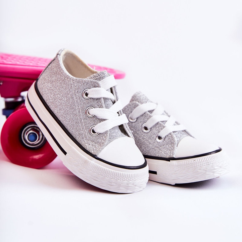 Barnsneakers Knyt Silver Wella 2