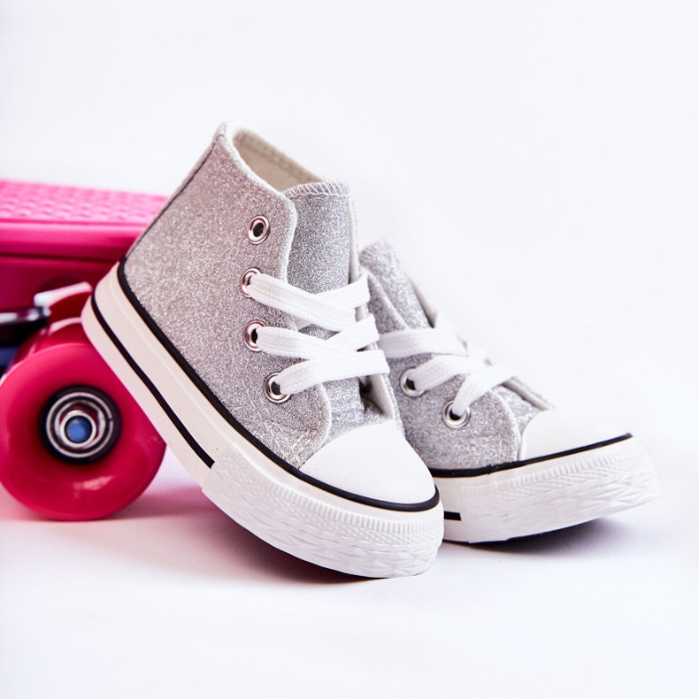 Barnsneakers High Silver Catrina silver- silver- 1