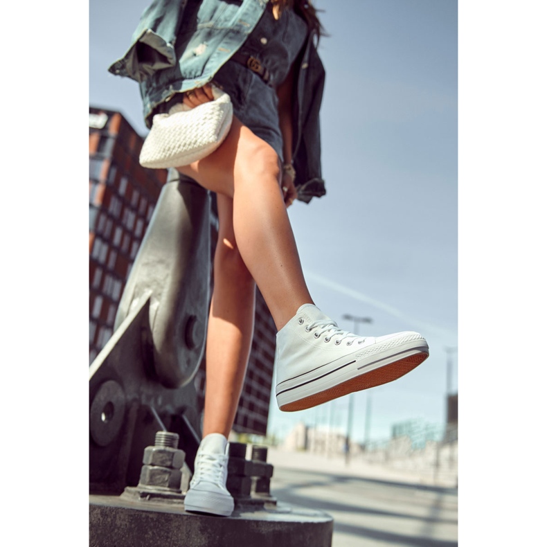 FS3 Klassiska High-top Sneakers, Vit Volterro 1