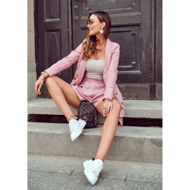 FS3 Damsportskor på plattformen svart och vit Eliso 1