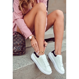 FS3 Damsportskor på plattformen svart och vit Eliso 2