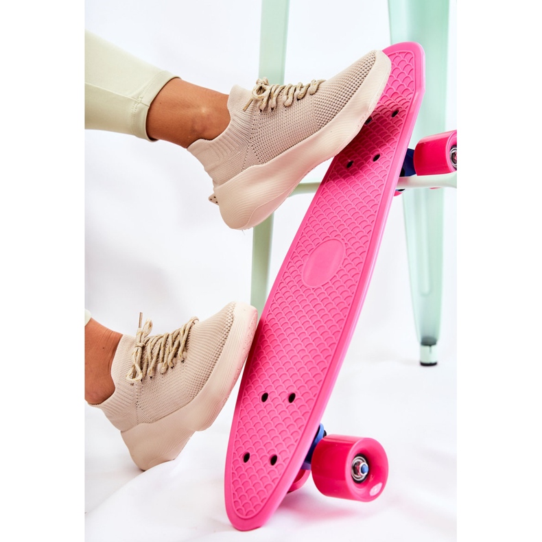 Ljusbeige Dalmiro Slip-on sportskor för kvinnor 1