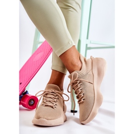 Beige Dalmiro Sportskor Dam Slip On 1