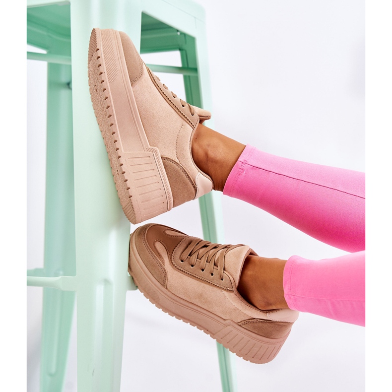 PS1 Sportskor i mocka för kvinnor Beige Segurro 1