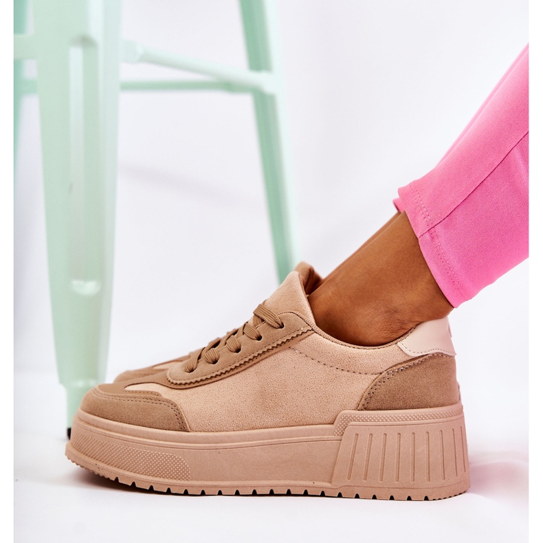 PS1 Sportskor i mocka för kvinnor Beige Segurro 2