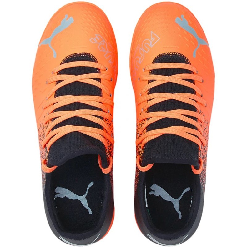 Fotbollsskor Puma Future Z 4.3 Tt Jr 106780 01 orange apelsiner och röda 1