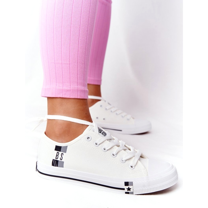 Klassiska damskor Sneakers Big Star HH274109 Vit 4