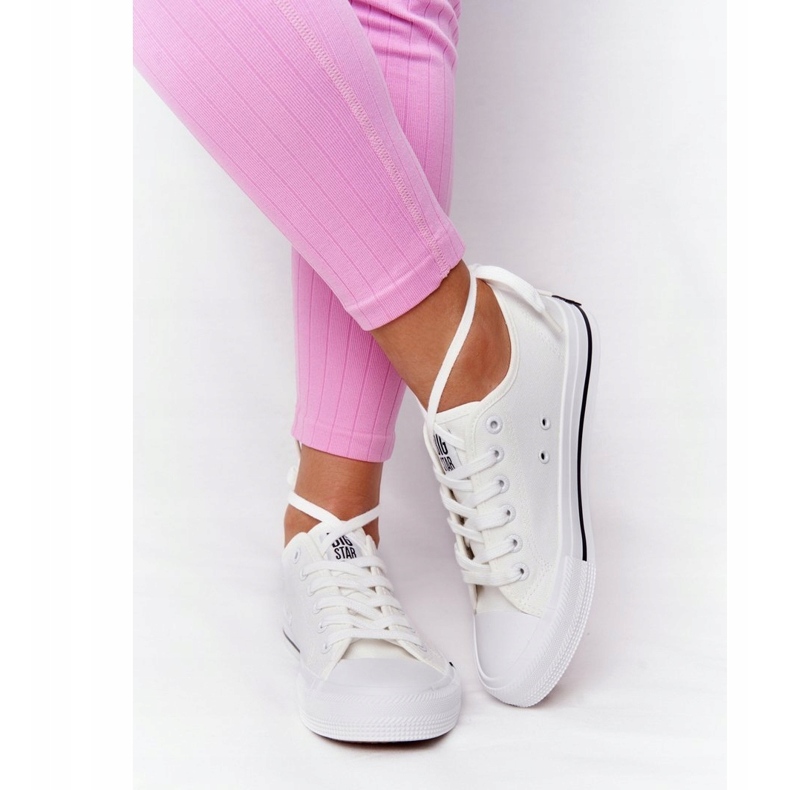 Klassiska damskor Sneakers Big Star HH274109 Vit 5