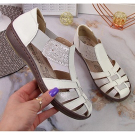 Stängda sandaler T.Sokolski W SCA168B vit-silver 1