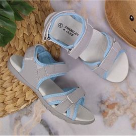 American Club Jr.AM898A kardborresandaler grå 2