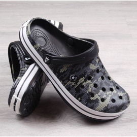 American Club Jr.AM578A svarta camo tofflor 2