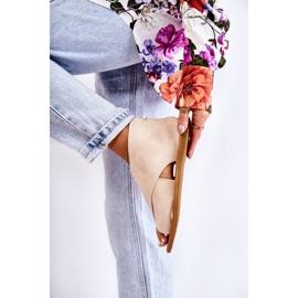 S.Barski Lädersandaler för kvinnor Beige Catalise 2