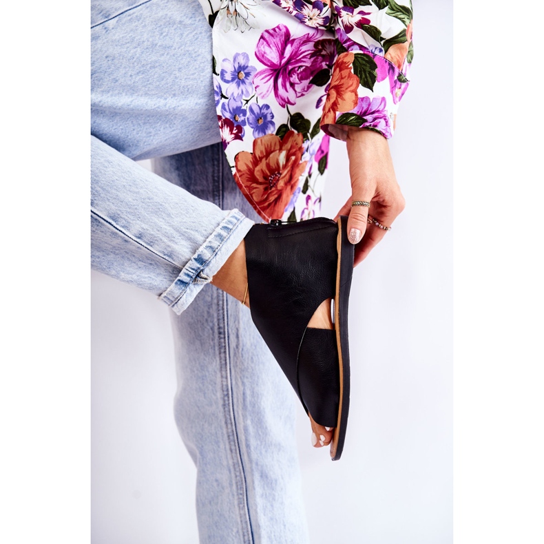 S.Barski Catalise-sandaler i svart läder för kvinnor 2