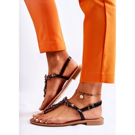 S.Barski Damsandaler för sommaren Svart Margery 1