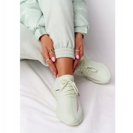 Kvinnors ljusgröna sneakers sportskor 4