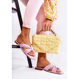 Velourtofflor för kvinnor Ljusviolett Vanilla Sky purpur 2