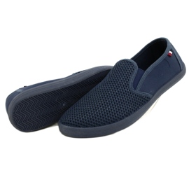 Atletico Openwork Slip-On skor för män WY18922 blå 4
