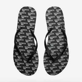 Kubota KUB7 svarta gummiflip-flops 1