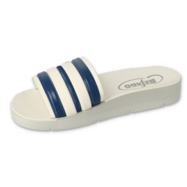 Befado skum barn flip flops 067y003 randig vit 1
