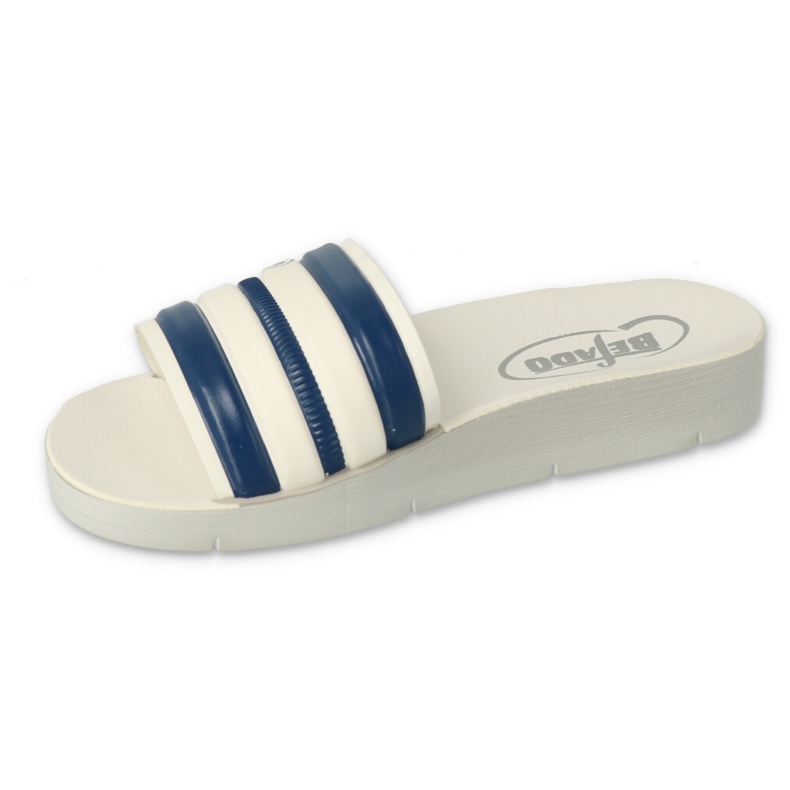 Befado skum barn flip flops 067y003 randig vit 1