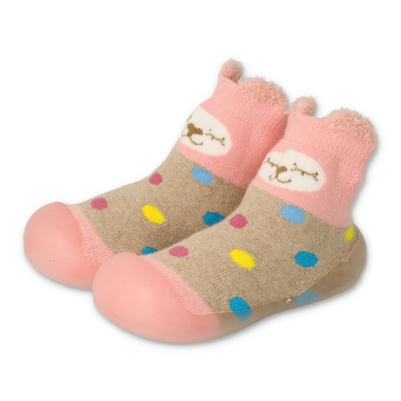 Befado nychodki 002p019 beige-rosa 1