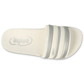 Befado Foam Children's Flip Flops 067Y001 Vit med grå ränder 2