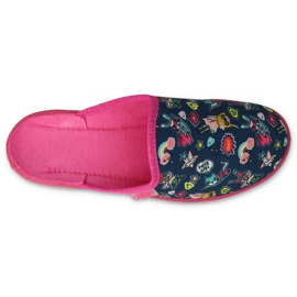 Befado barns tofflor 707y423 färgglada applikationer blå 2
