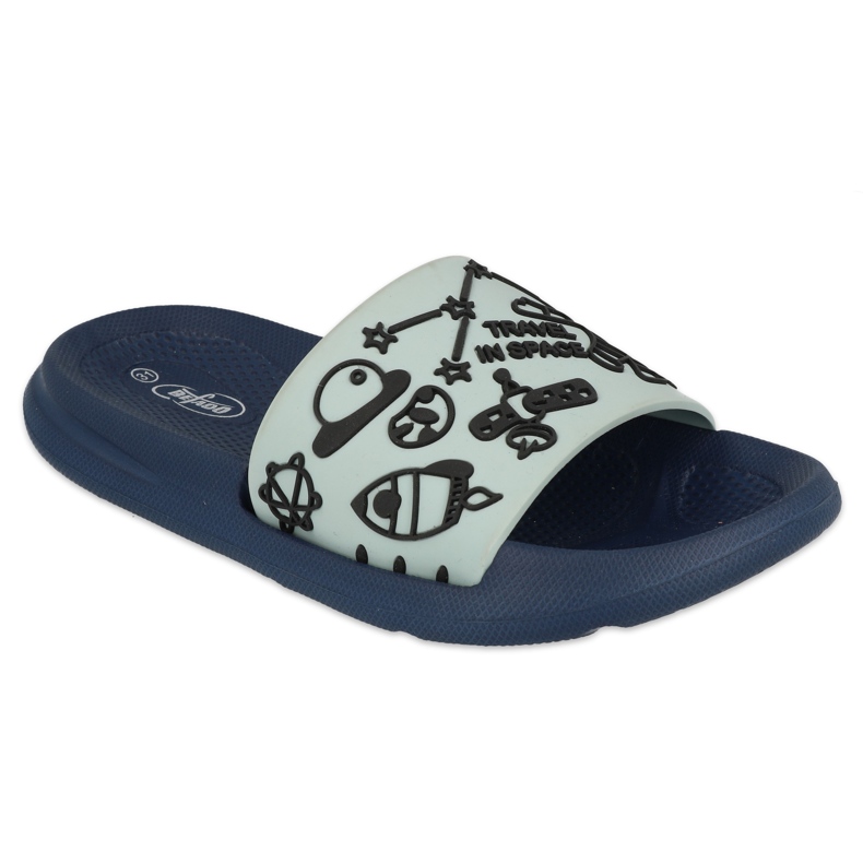 Befado barns skum tofflor - turkosa 152Y009 mångfärgad blå 1