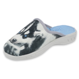 Befado Children's Slippers Application Dog 707x416 grå 1