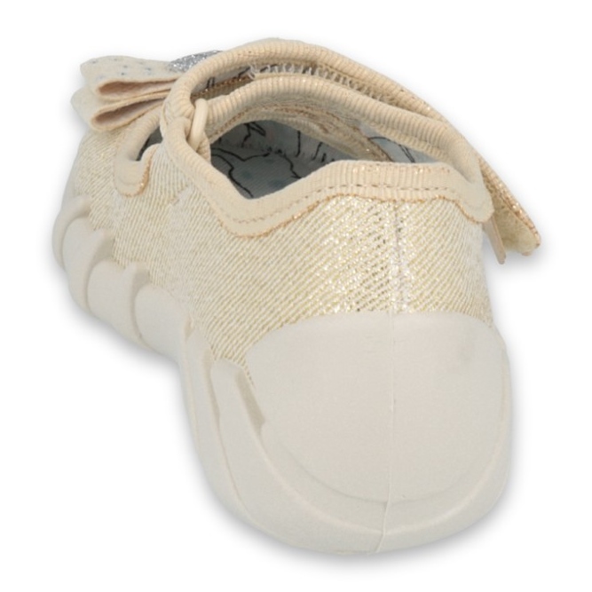 Befado barns tofflor med en båge 109p206 gyllene 2