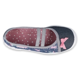 Befado barnskor 116X281 marinblå silver- grå 1