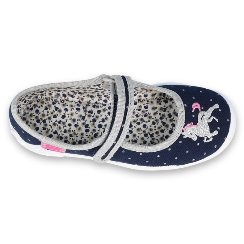 Befado barnskor 114X414 marinblå silver- grå 1