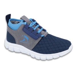 Befado barnskor upp till 23 cm 516Y035 blå grå marinblå 1