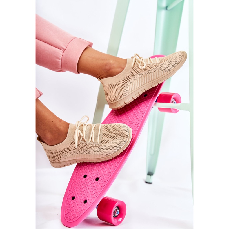 FM1 Beige Sequro Slip On Sportskor för kvinnor 1