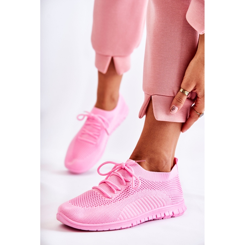 FM1 Kvinnors rosa Sequro Slip On Sportskor 1