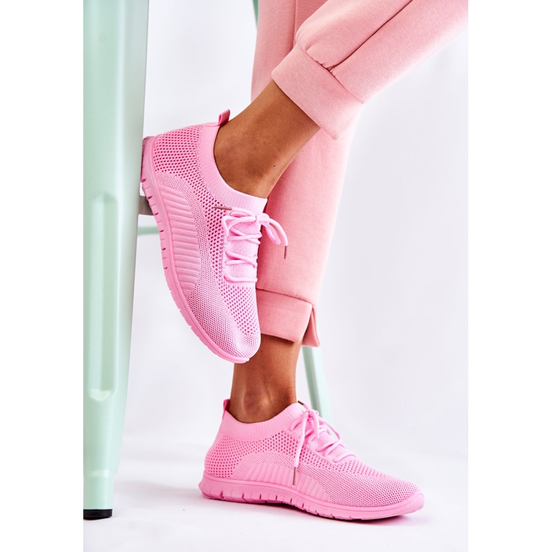 FM1 Kvinnors rosa Sequro Slip On Sportskor 2