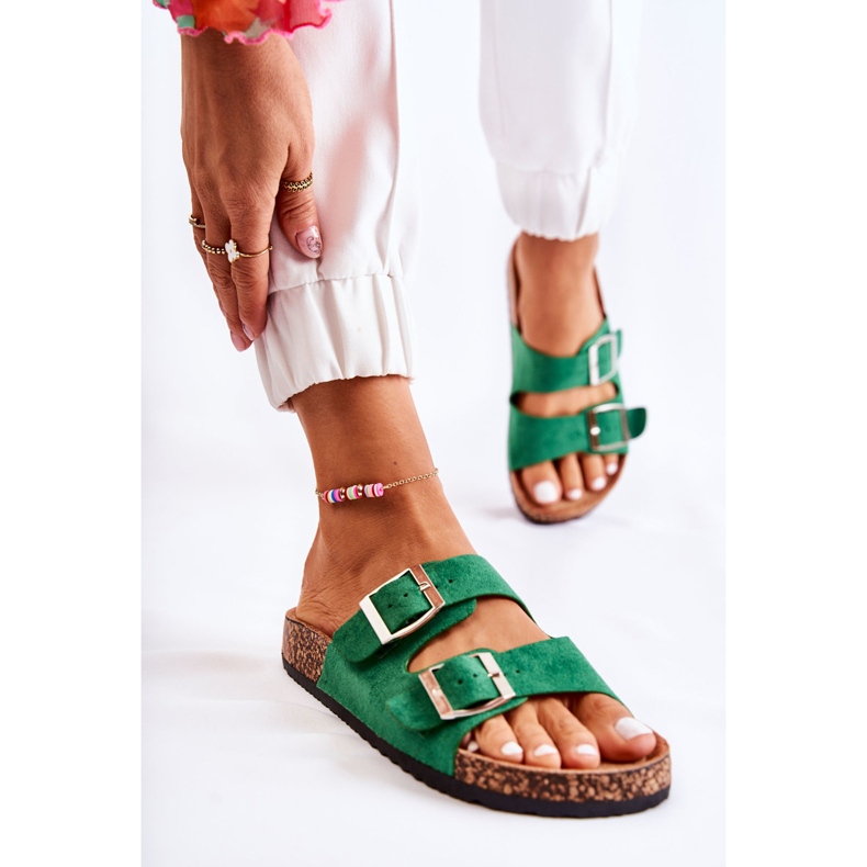 FB1 Grön Slip-on Misandei för kvinnor 1