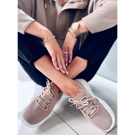 Wendy Khaki socksneakers beige 1