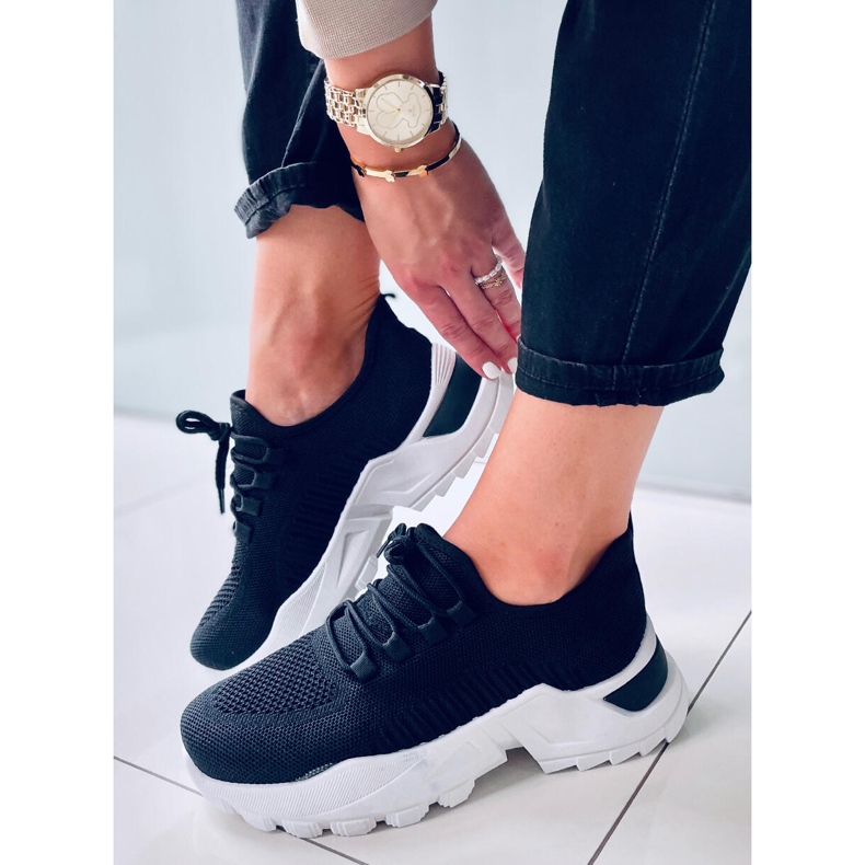 Thorne Black Sock Sneakers svart 2