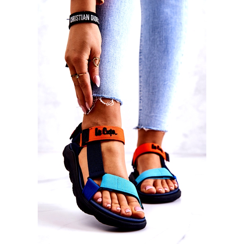 Damsportsandaler Lee Cooper LCW-22-34-0953L Flerfärgad marinblå orange mångfärgad 1