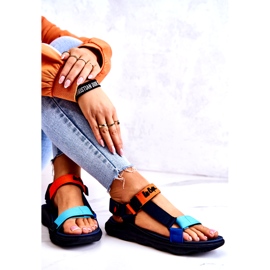 Damsportsandaler Lee Cooper LCW-22-34-0953L Flerfärgad marinblå orange mångfärgad 4